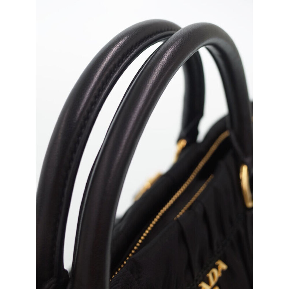Prada Tessuto Gaufre Satchel gathered handbag Shoulder Bag - Picture 6 of 9